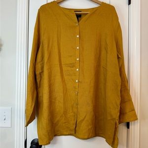 Tahari 100% Linen Tunic